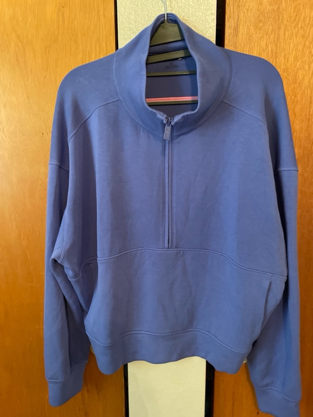 Travis Mathew Men's Zip-Up Sweater in Lavender Blue